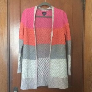 Block color knit sweater